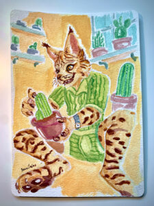 Cactus Loving Lynx res